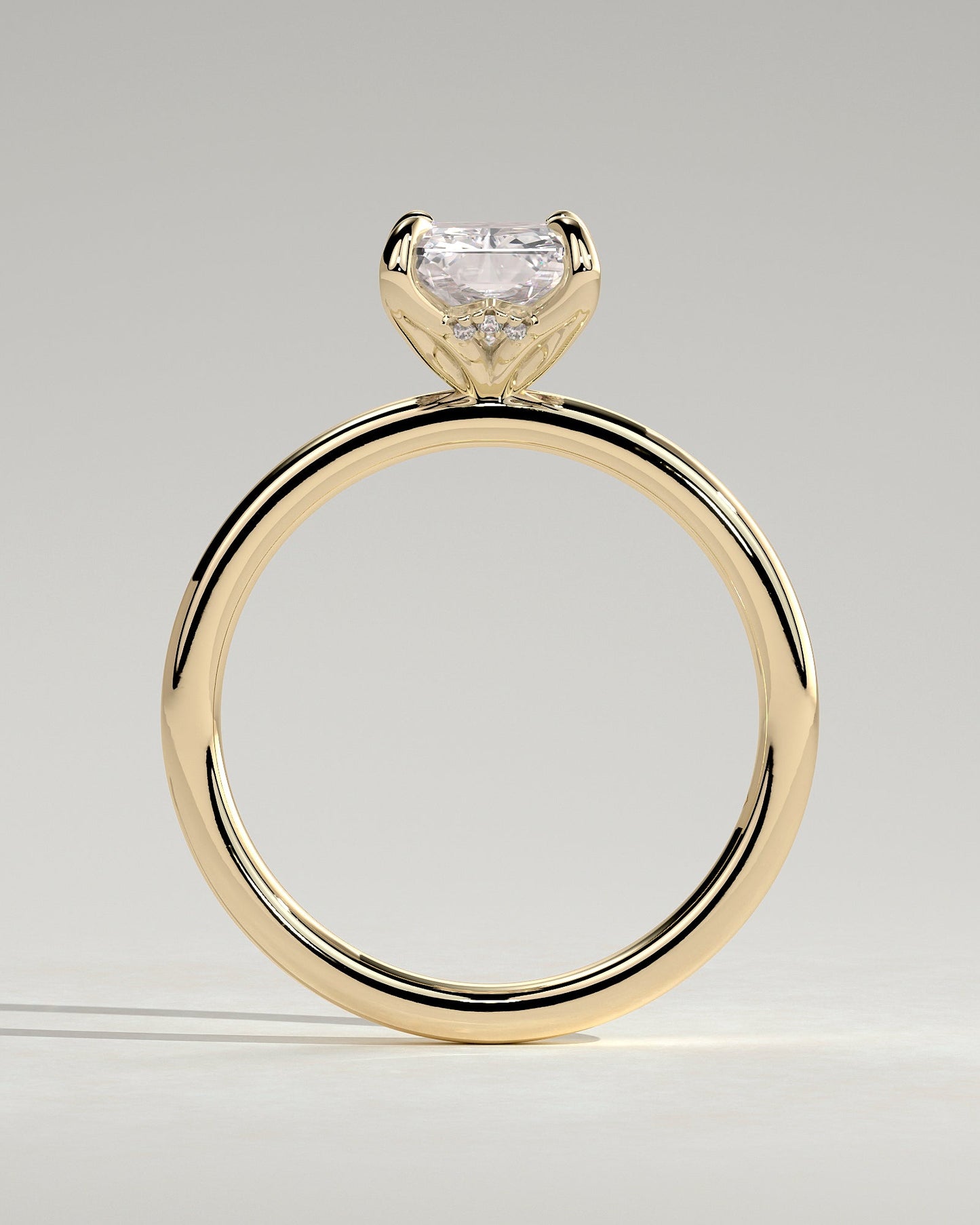 Round Halo, Pave & Split Shank Engagement Ring – 1.93 CT Lab Grown Diamond