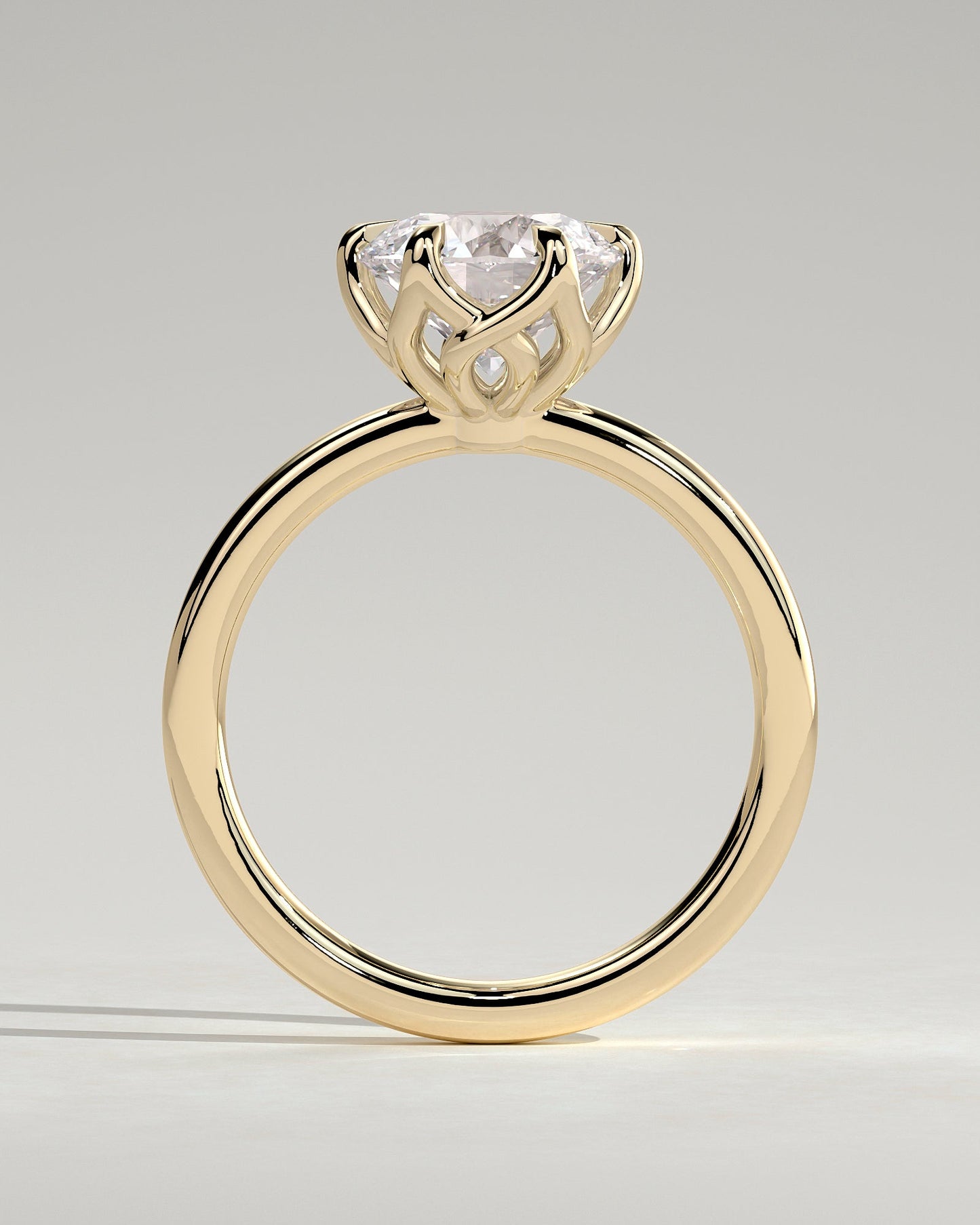 Round Halo, Pave & Split Shank Engagement Ring – 1.93 CT Lab Grown Diamond