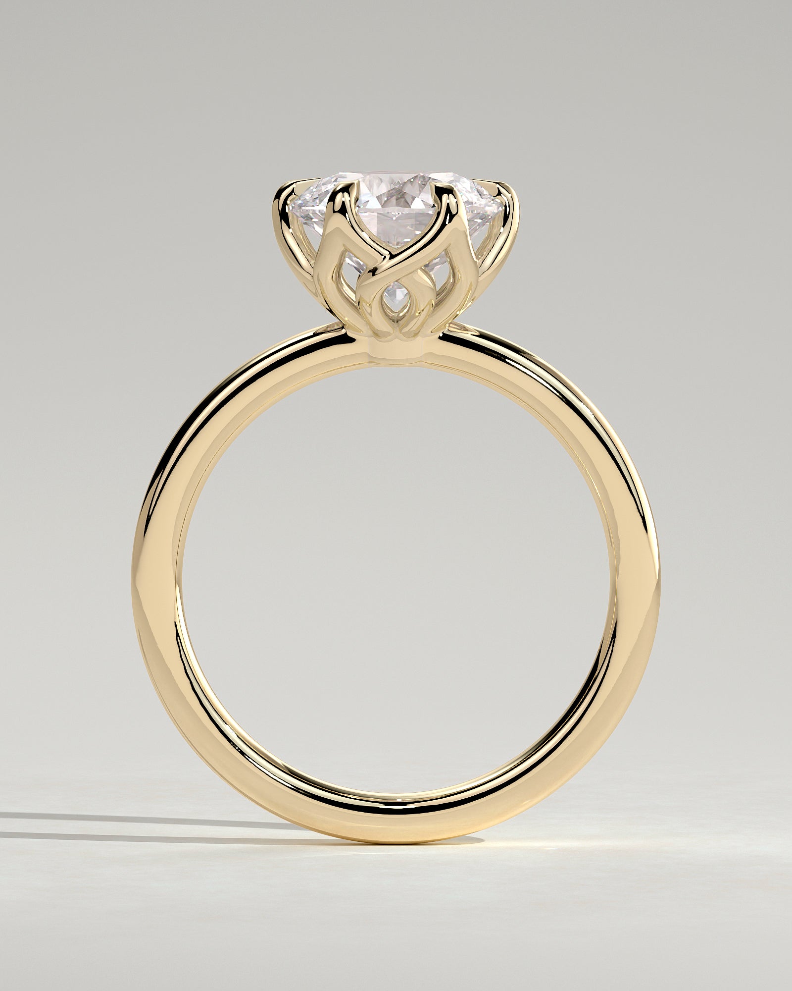 Round Halo, Pave & Split Shank Engagement Ring – 1.93 CT Lab Grown Diamond