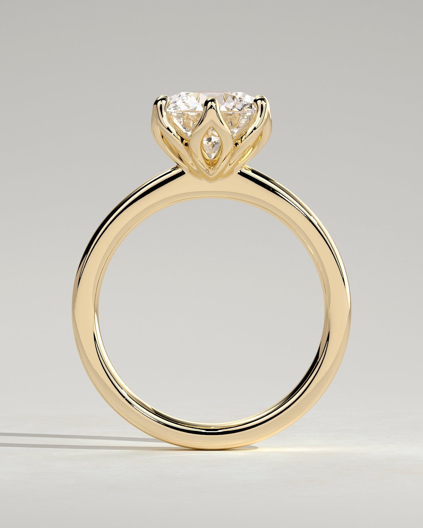 Round Halo, Pave & Split Shank Engagement Ring – 1.93 CT Lab Grown Diamond