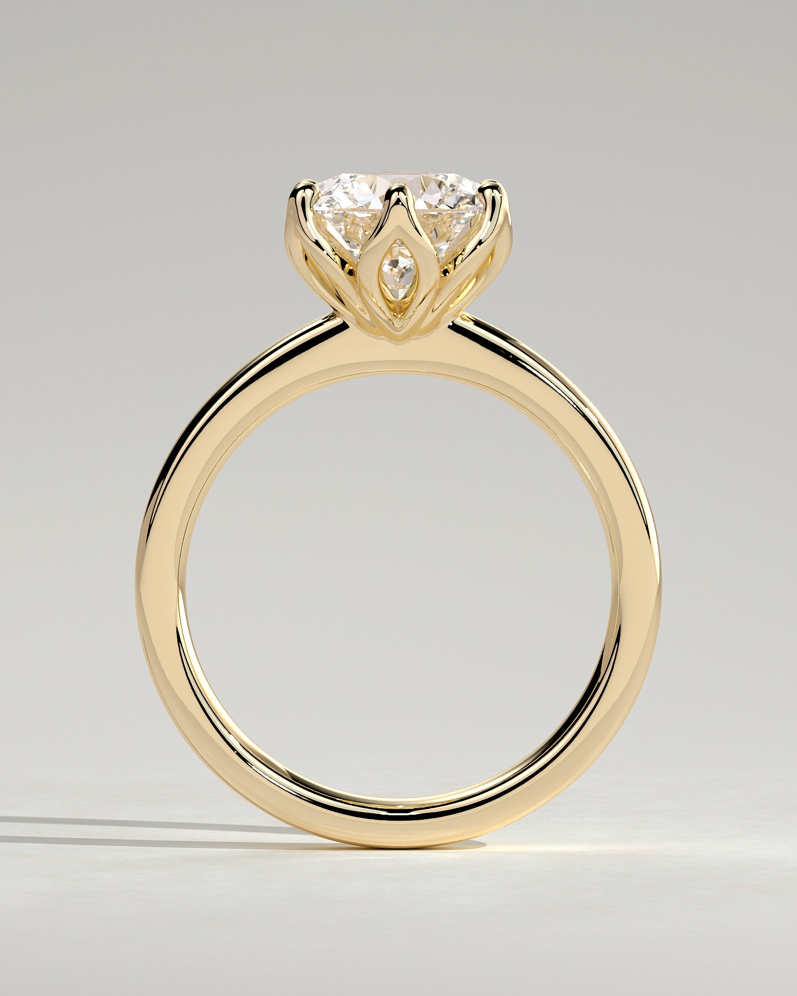 Round Halo, Pave & Split Shank Engagement Ring – 1.93 CT Lab Grown Diamond