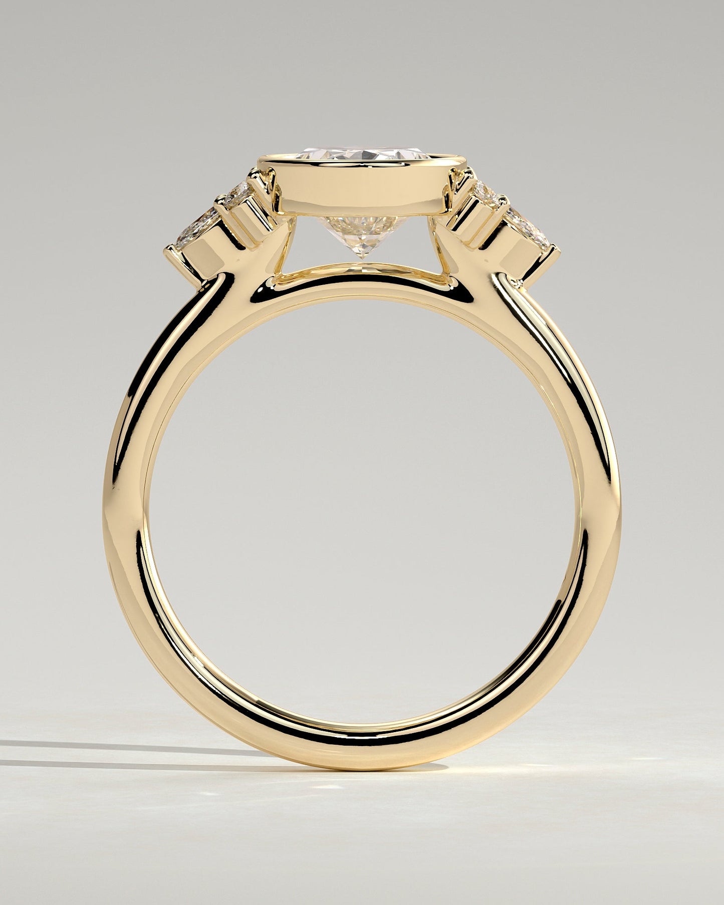 Round Halo, Pave & Split Shank Engagement Ring – 1.93 CT Lab Grown Diamond