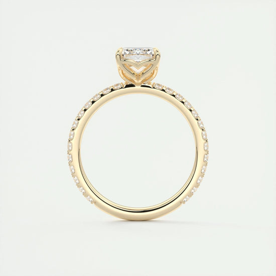 1.75 CT Emerald Solitaire CVD F/VS1 Diamond Engagement Ring 13