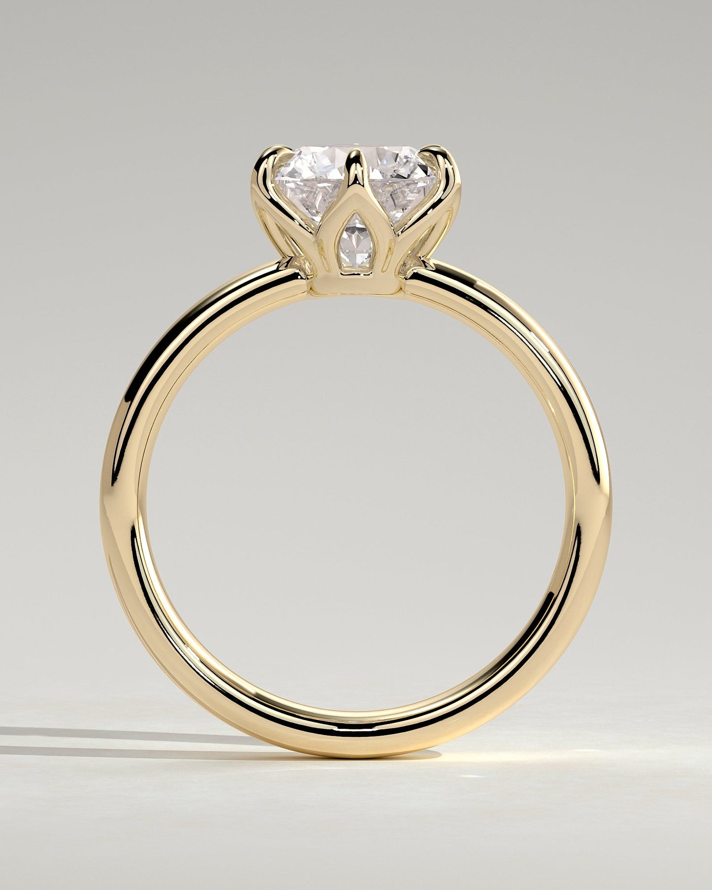 Round Halo, Pave & Split Shank Engagement Ring – 1.93 CT Lab Grown Diamond