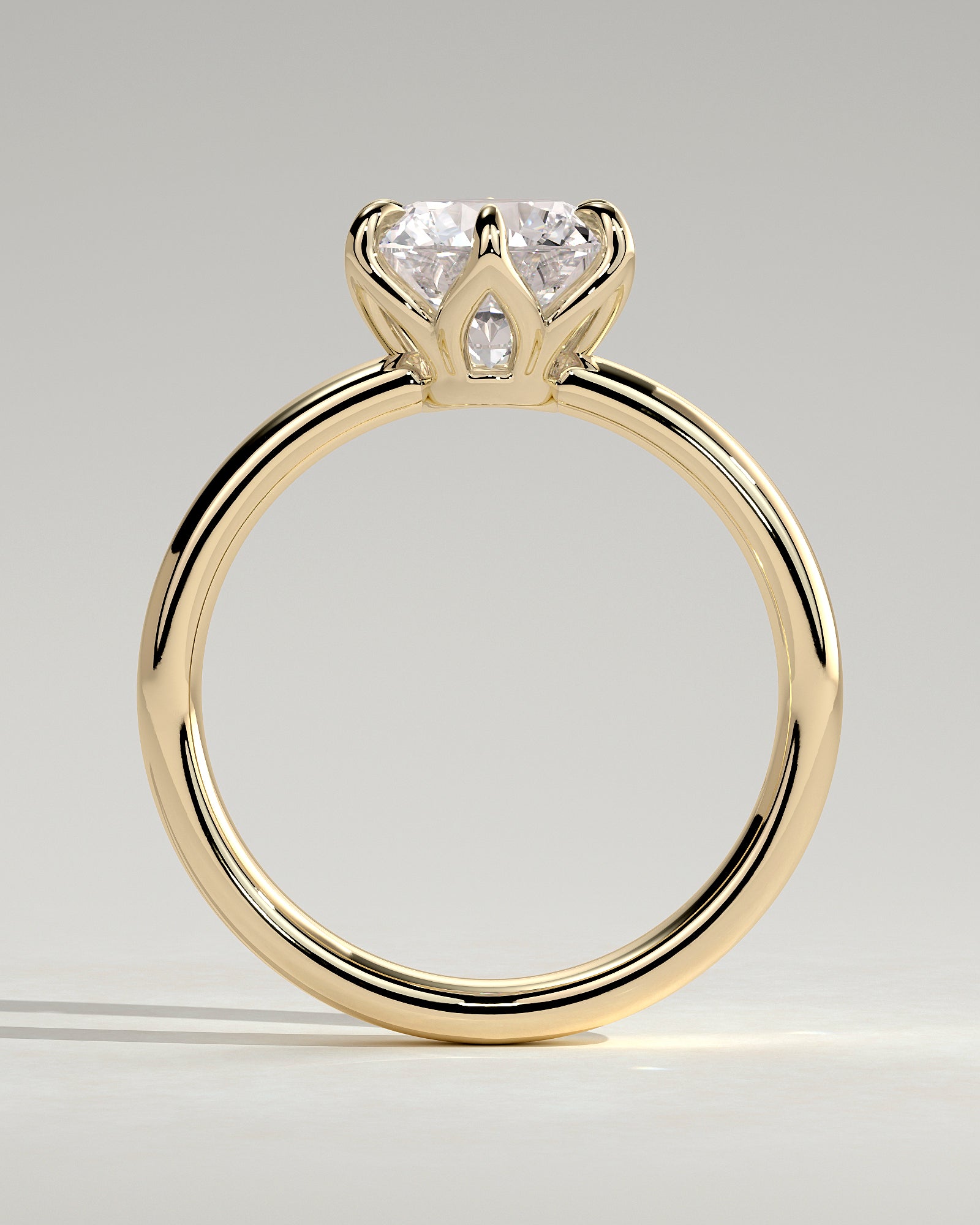 Round Halo, Pave & Split Shank Engagement Ring – 1.93 CT Lab Grown Diamond