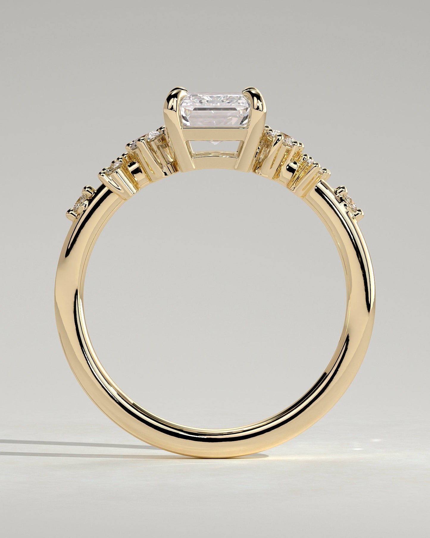 Round Halo, Pave & Split Shank Engagement Ring – 1.93 CT Lab Grown Diamond