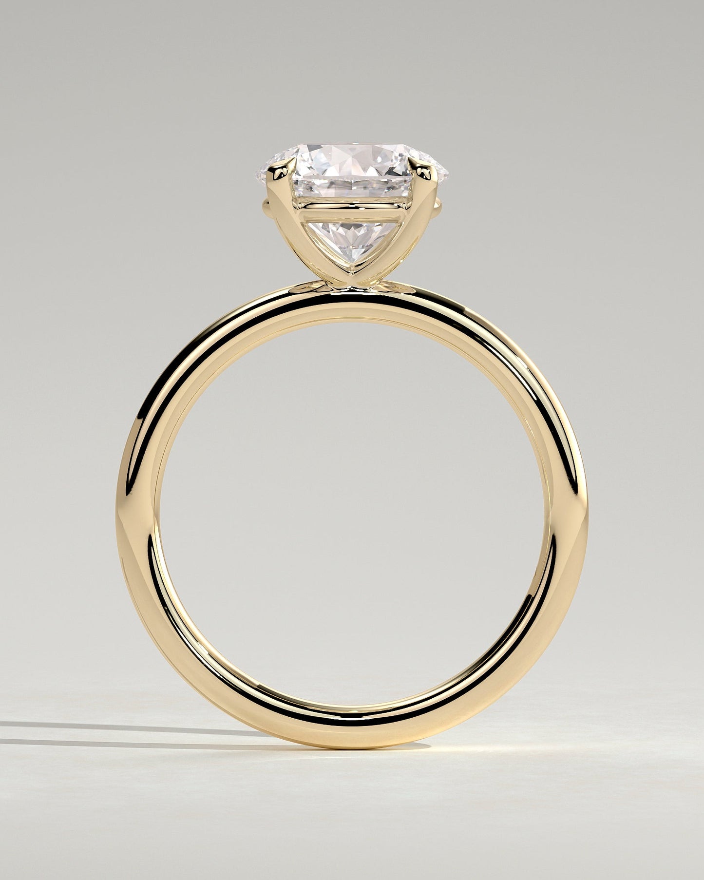 Round Halo, Pave & Split Shank Engagement Ring – 1.93 CT Lab Grown Diamond