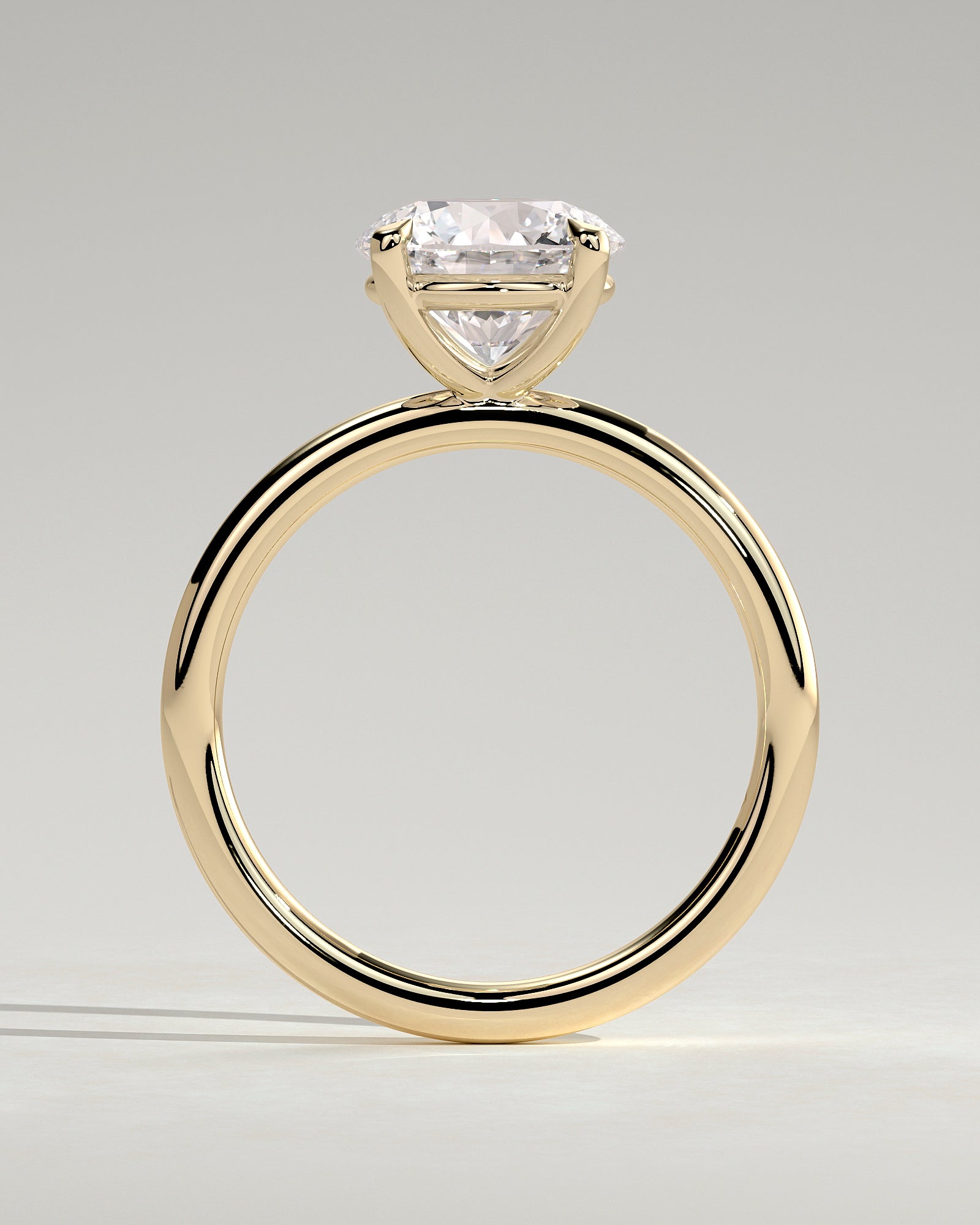 Round Halo, Pave & Split Shank Engagement Ring – 1.93 CT Lab Grown Diamond