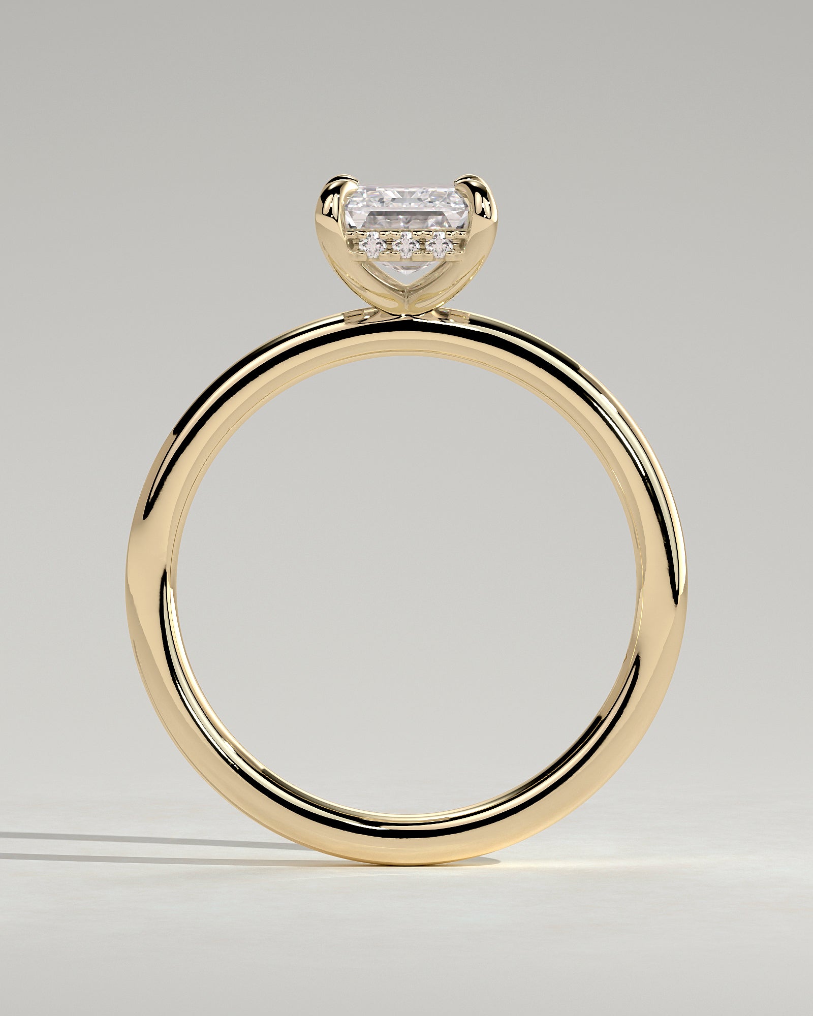 Round Halo, Pave & Split Shank Engagement Ring – 1.93 CT Lab Grown Diamond
