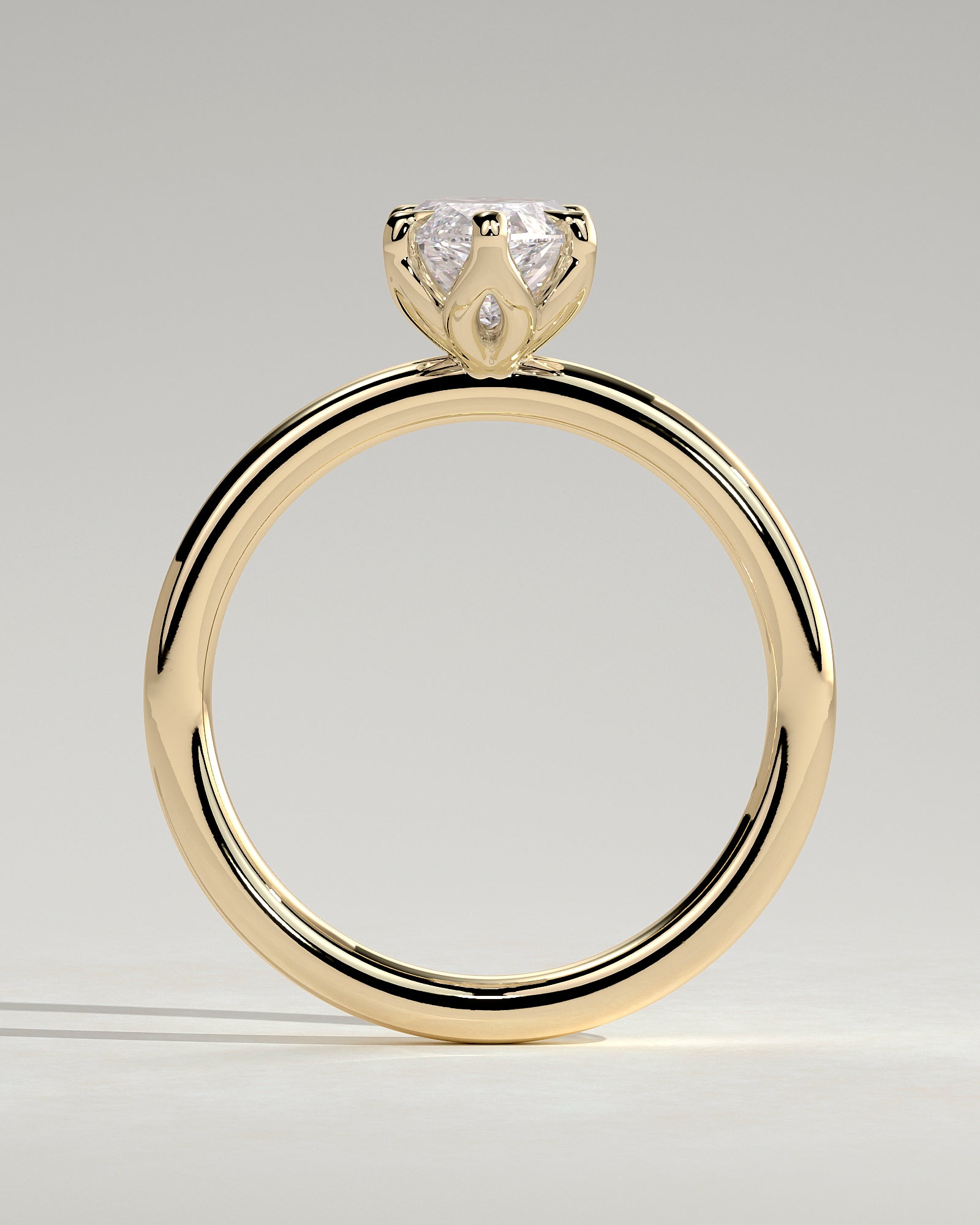 Round Halo, Pave & Split Shank Engagement Ring – 1.93 CT Lab Grown Diamond
