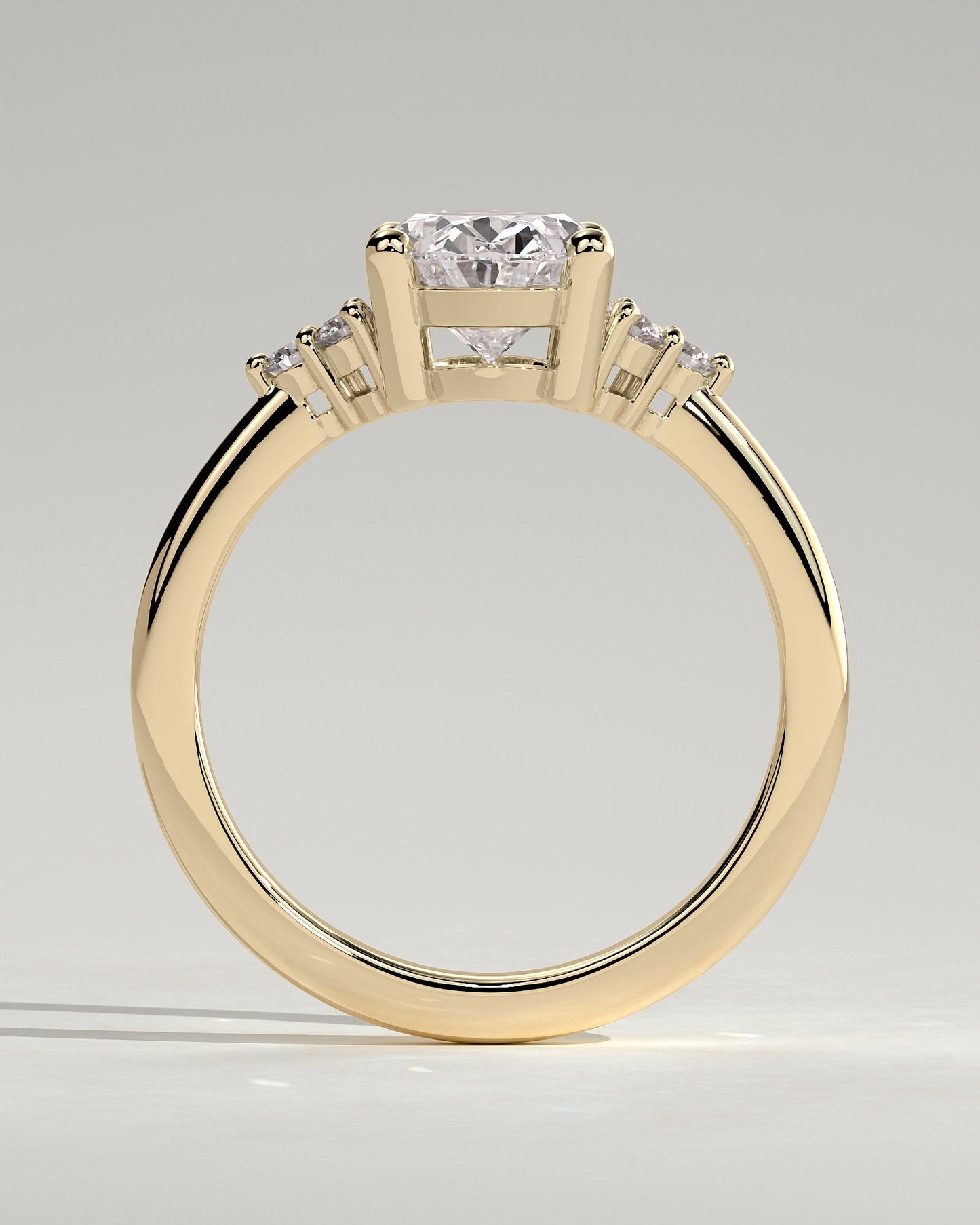 Round Halo, Pave & Split Shank Engagement Ring – 1.93 CT Lab Grown Diamond