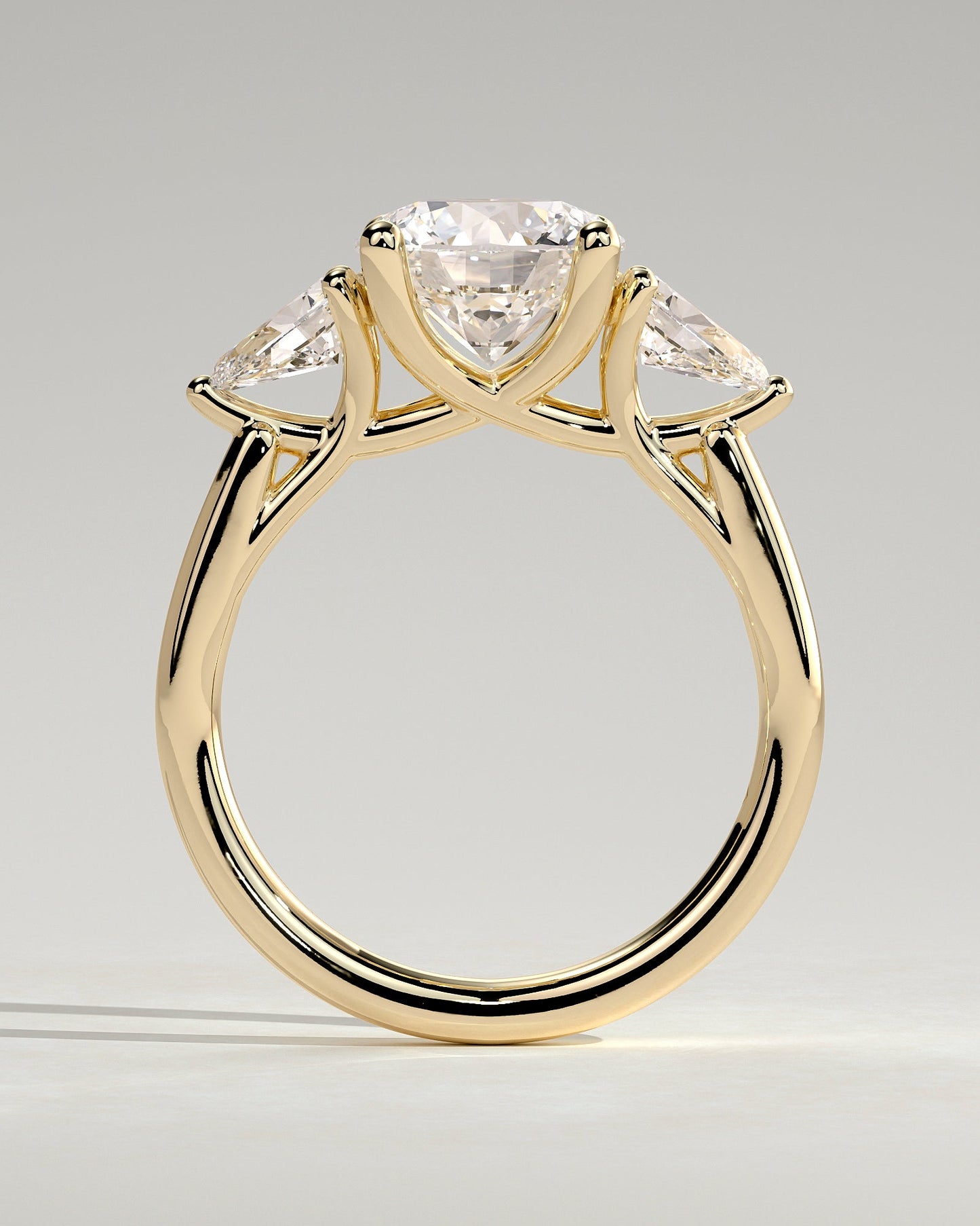 Round Halo, Pave & Split Shank Engagement Ring – 1.93 CT Lab Grown Diamond