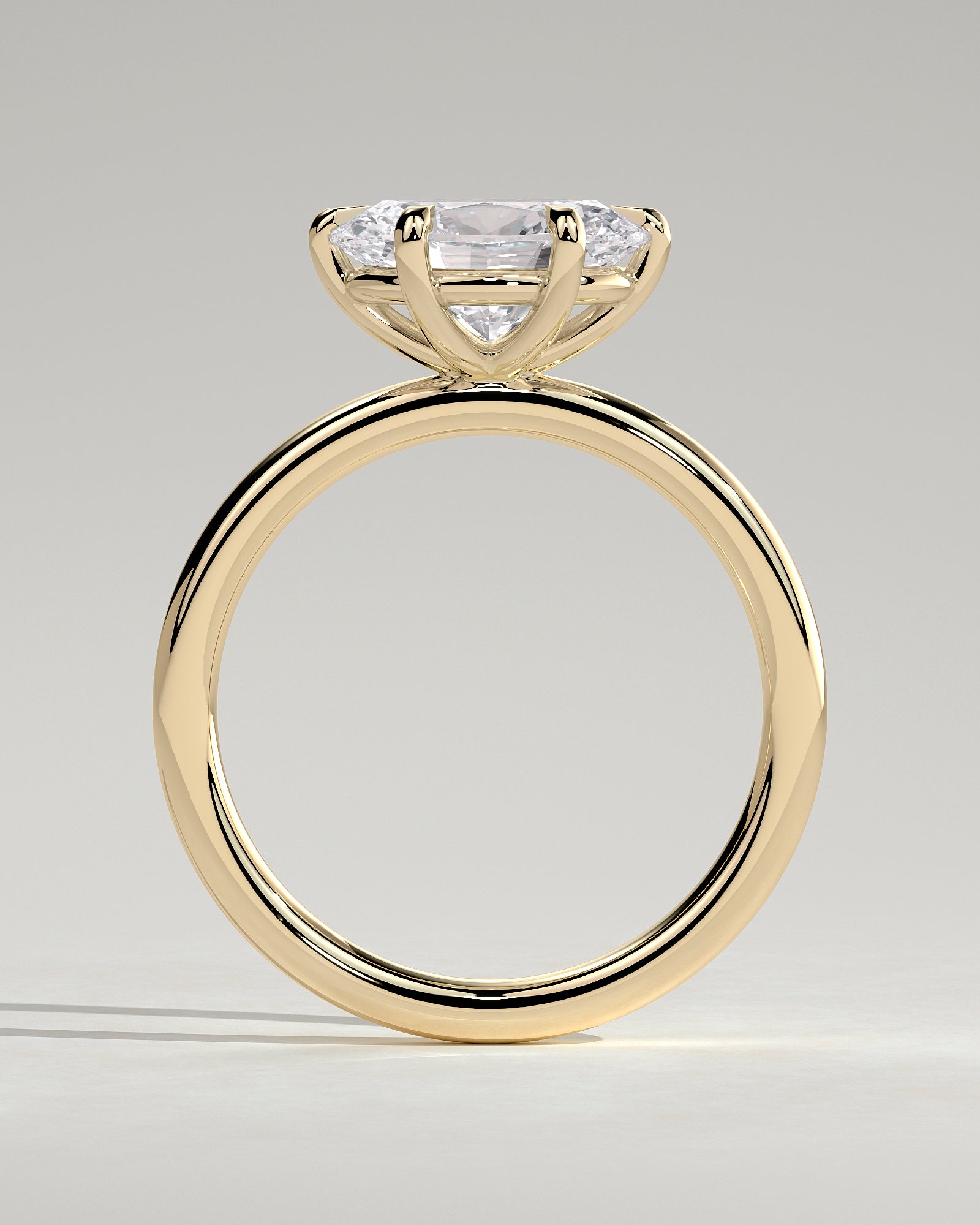 Round Halo, Pave & Split Shank Engagement Ring – 1.93 CT Lab Grown Diamond