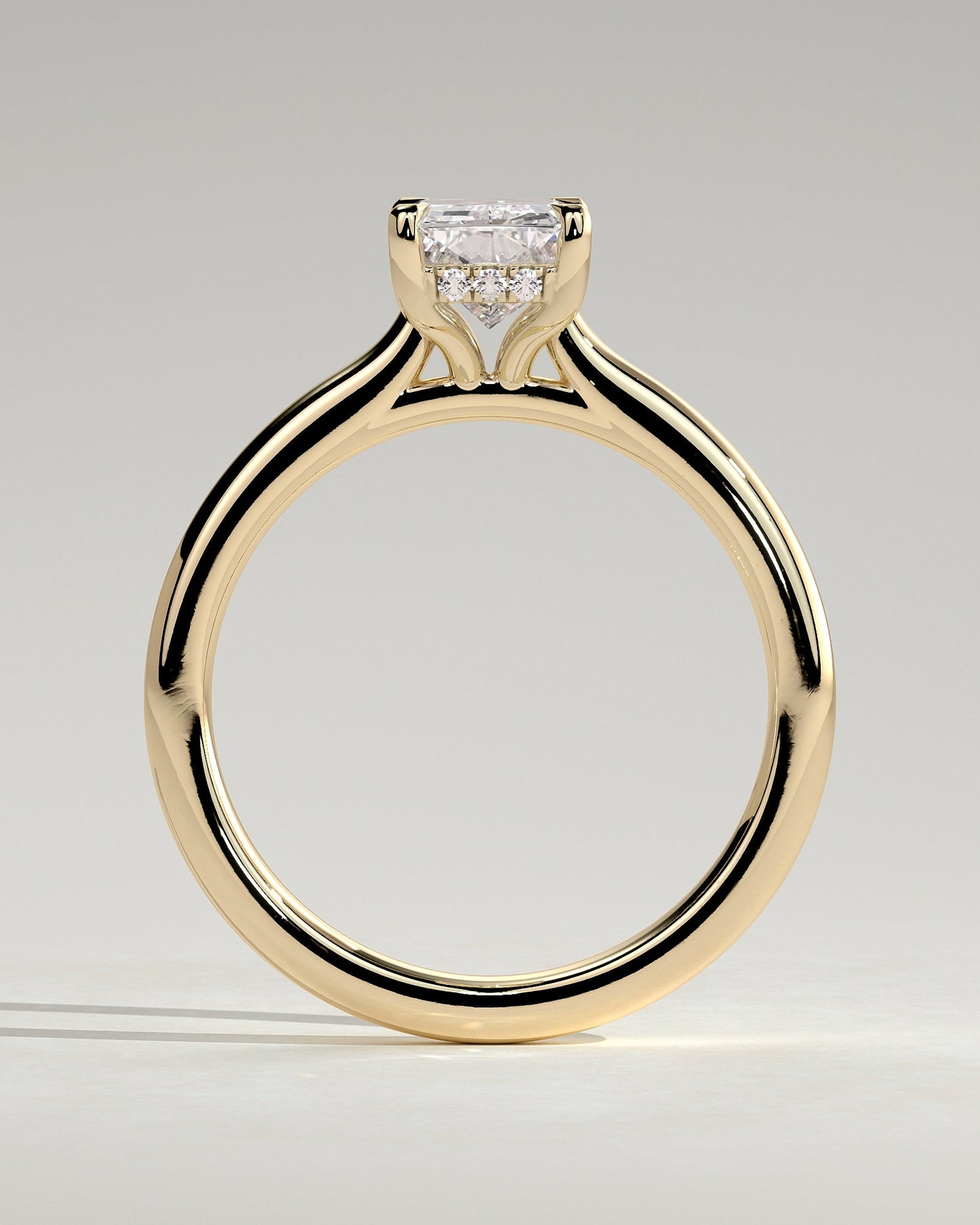 Round Halo, Pave & Split Shank Engagement Ring – 1.93 CT Lab Grown Diamond
