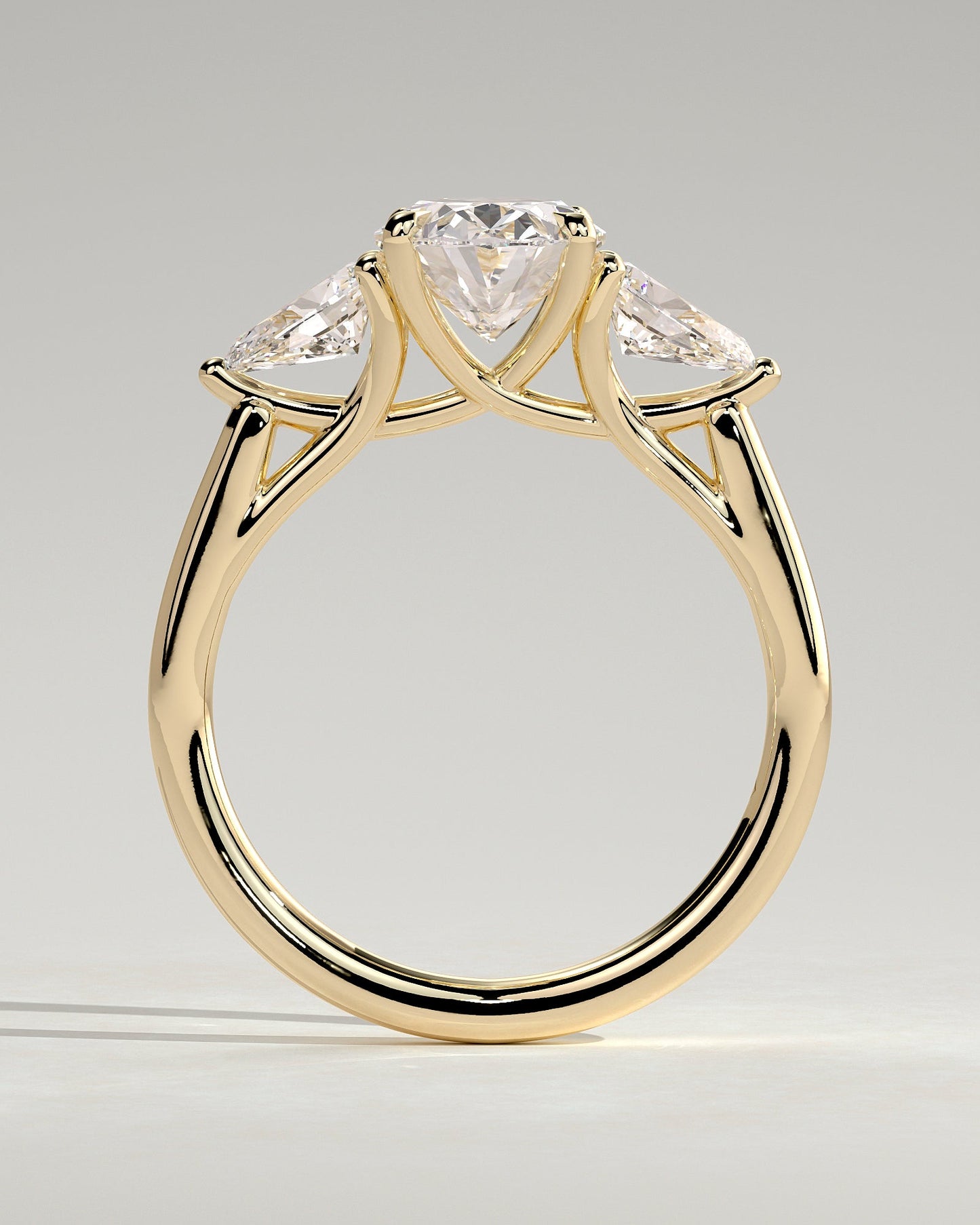 Round Halo, Pave & Split Shank Engagement Ring – 1.93 CT Lab Grown Diamond