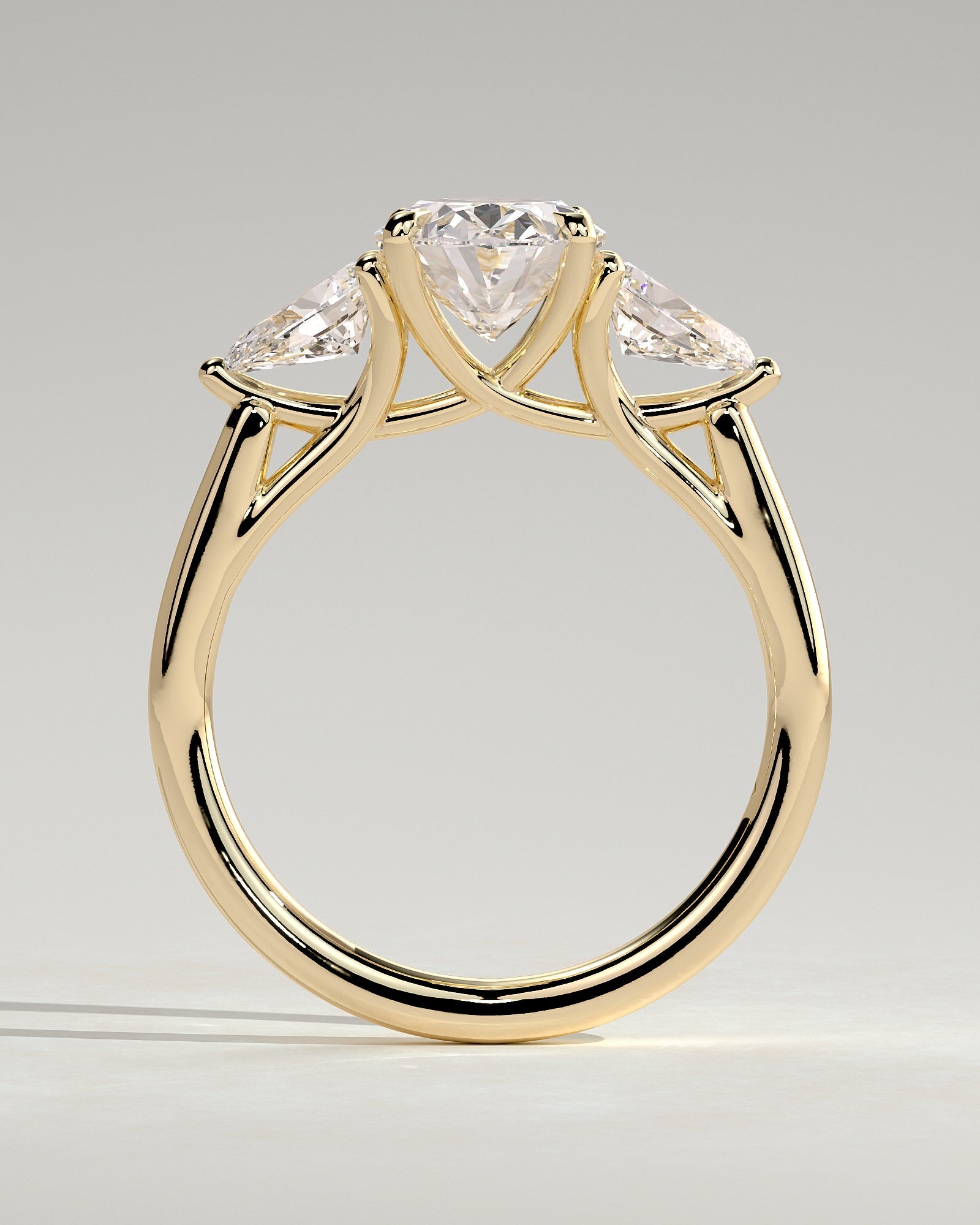 Round Halo, Pave & Split Shank Engagement Ring – 1.93 CT Lab Grown Diamond