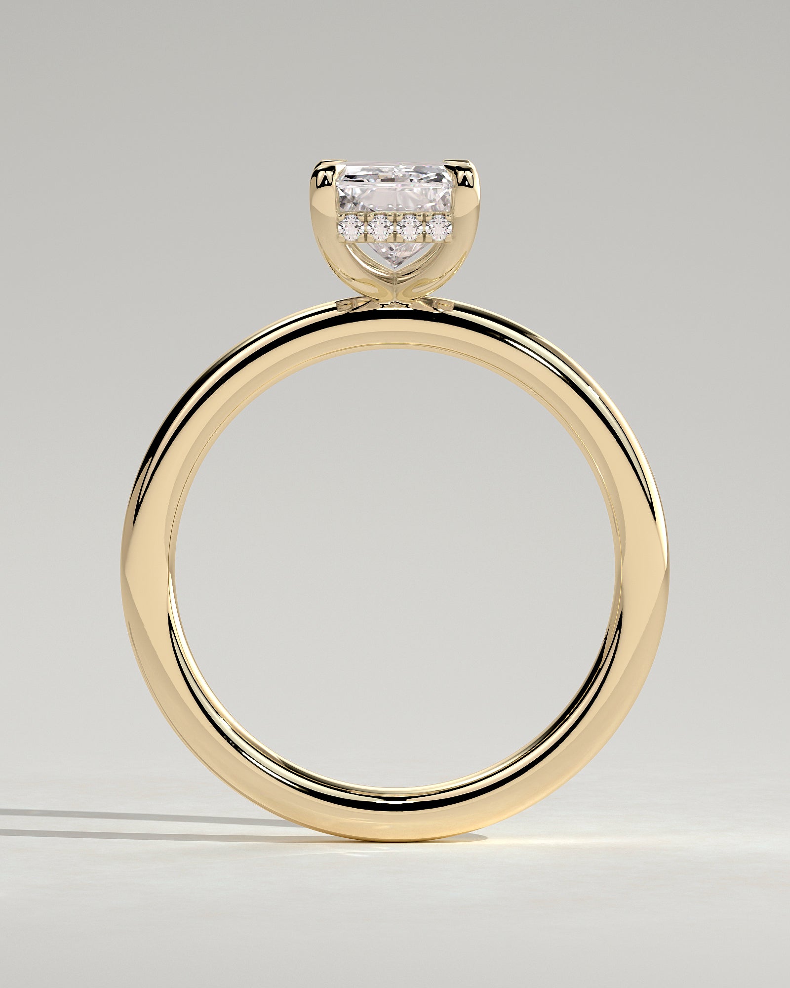 Round Halo, Pave & Split Shank Engagement Ring – 1.93 CT Lab Grown Diamond