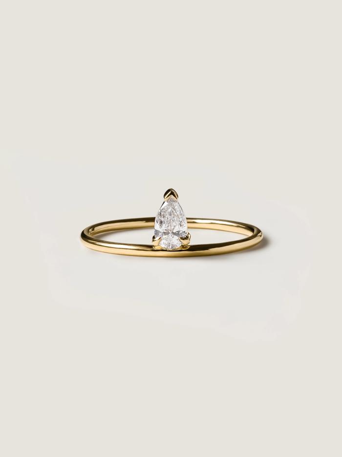 Marquise Cut Cluster Styled Lab Grown Diamond Engagement Ring