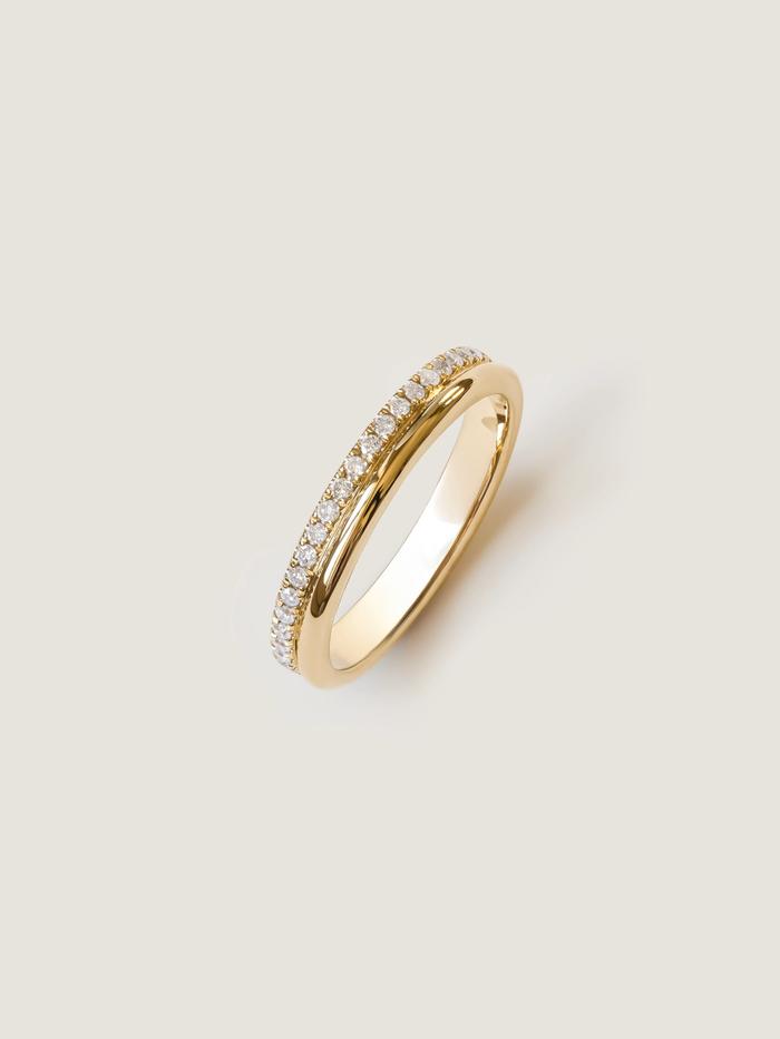 Marquise Cut Cluster Styled Lab Grown Wedding Band