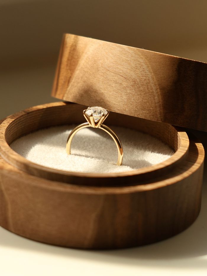 Marquise Cut Cluster Styled Lab Grown Diamond Engagement Ring