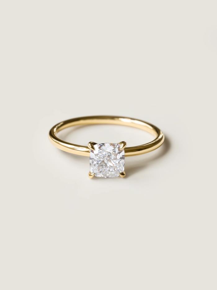 Marquise Cut Cluster Styled Lab Grown Diamond Engagement Ring
