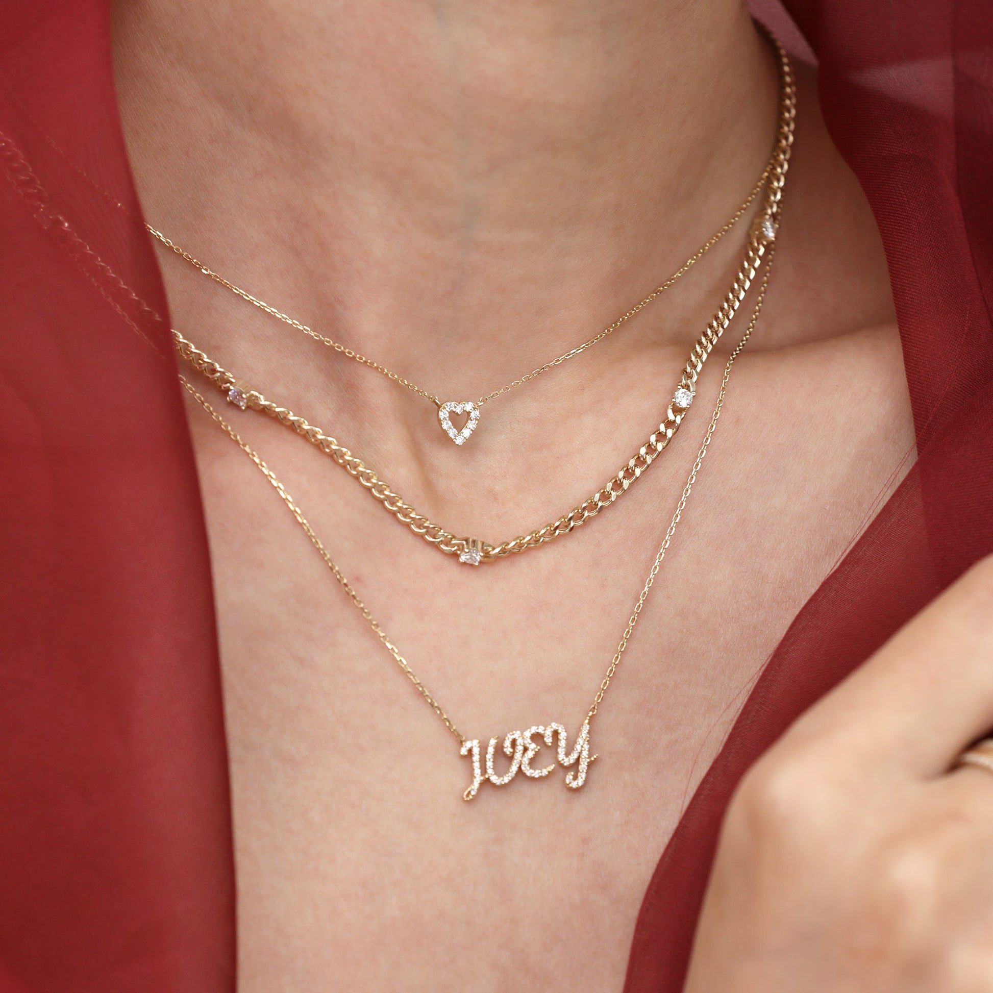 1.0 CT Round Bezel Solitaire Lab Grown Diamond Necklace