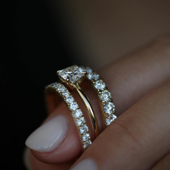 0.90 CT Cushion Solitaire CVD E/VS1 Diamond Engagement Ring 9