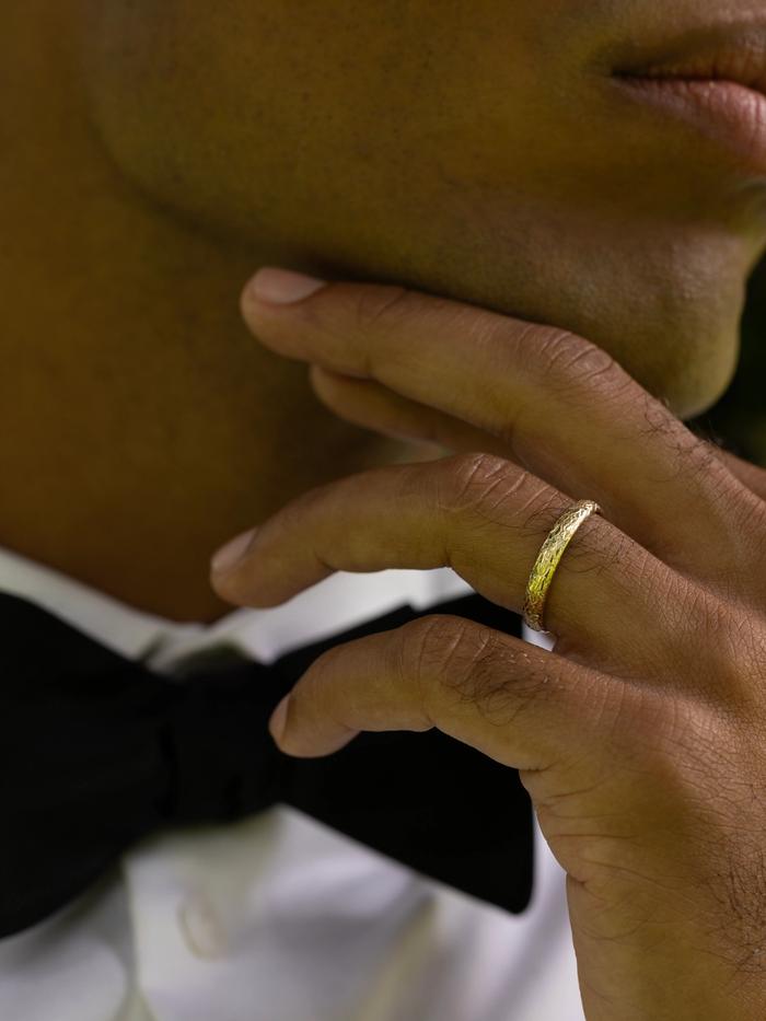 Marquise Cut Cluster Styled Lab Grown Wedding Band