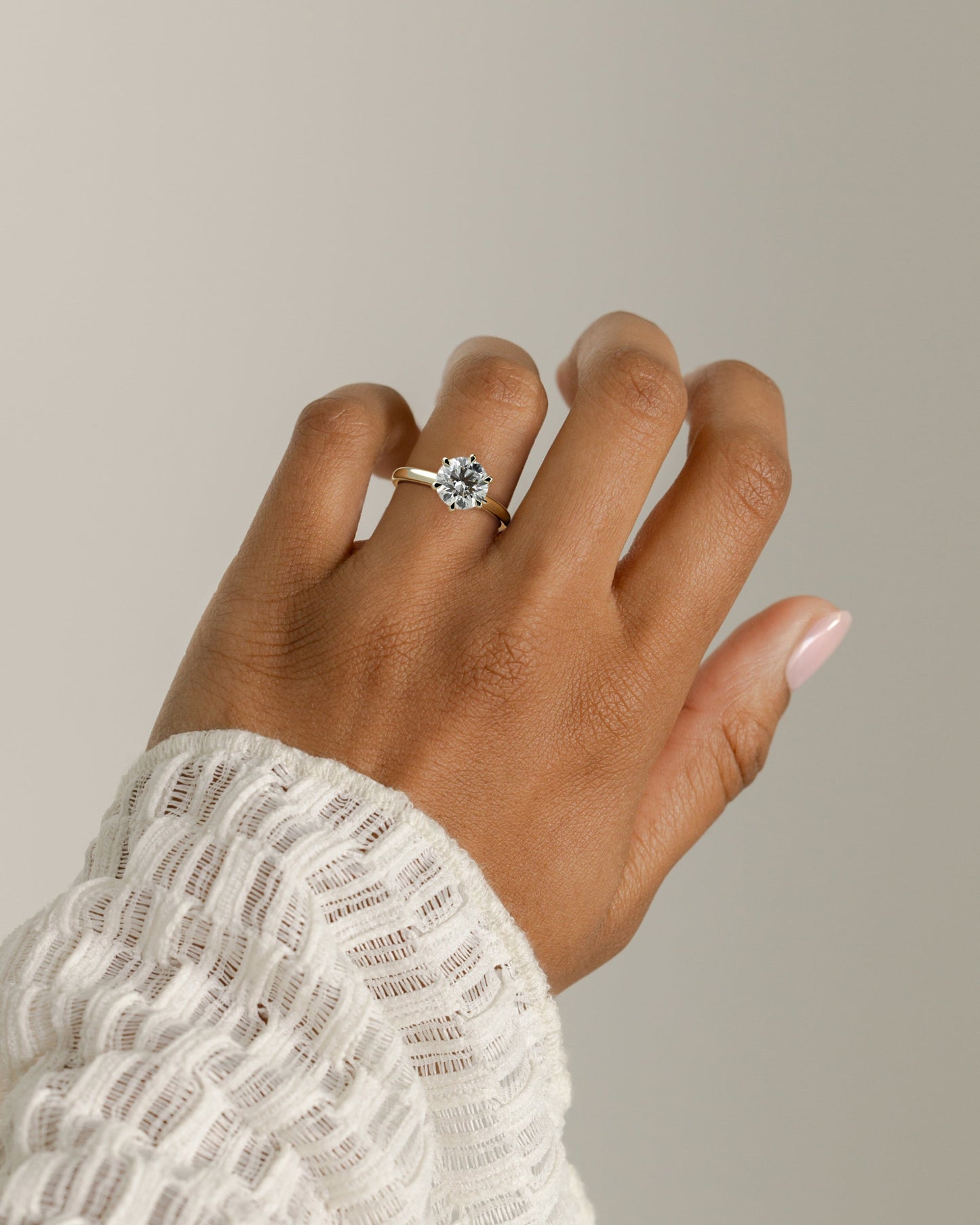 Round Halo, Pave & Split Shank Engagement Ring – 1.93 CT Lab Grown Diamond