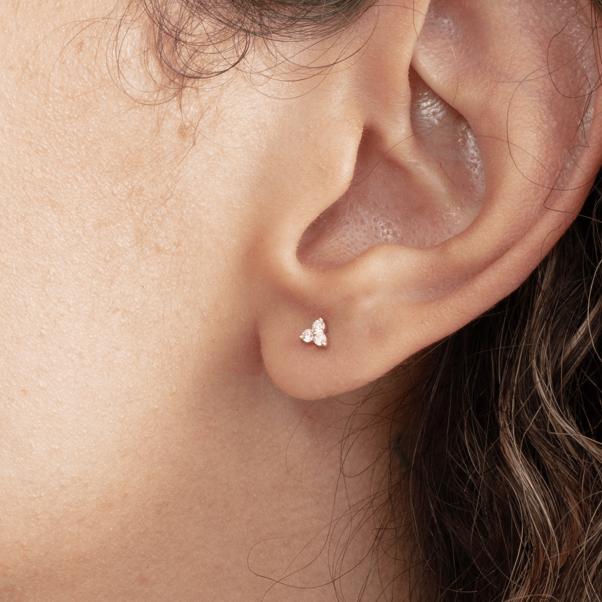 1.0 CT Round Bezel Solitaire Lab Grown Diamond Earrings