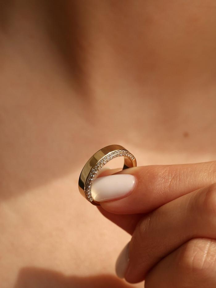 Marquise Cut Cluster Styled Lab Grown Wedding Band