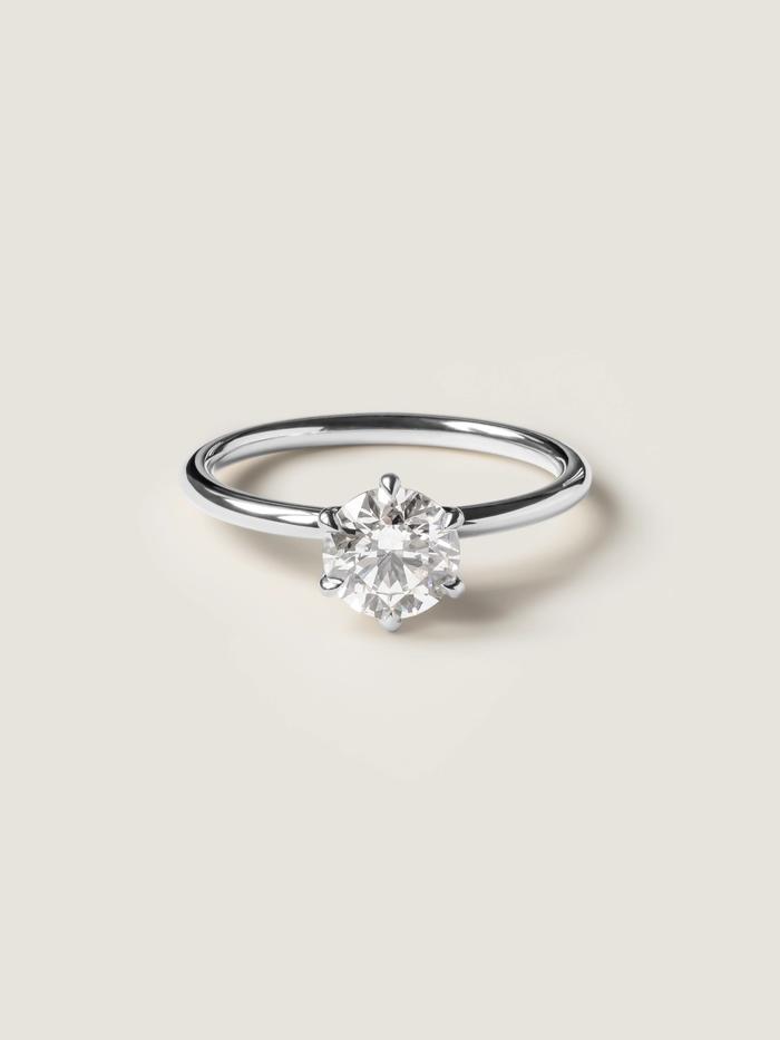 Marquise Cut Cluster Styled Lab Grown Diamond Engagement Ring