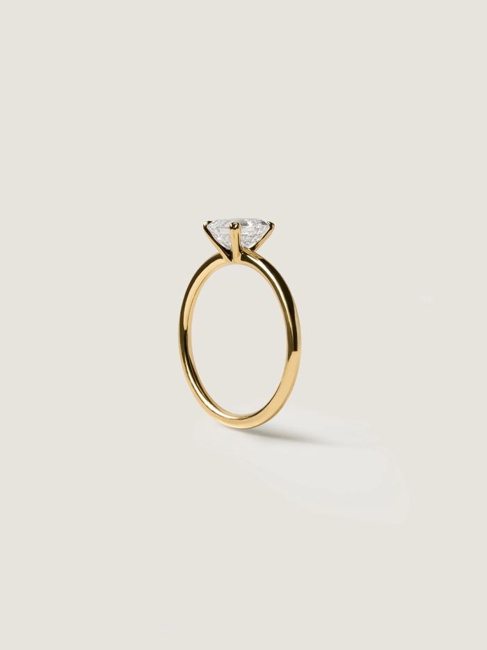 Marquise Cut Cluster Styled Lab Grown Diamond Engagement Ring