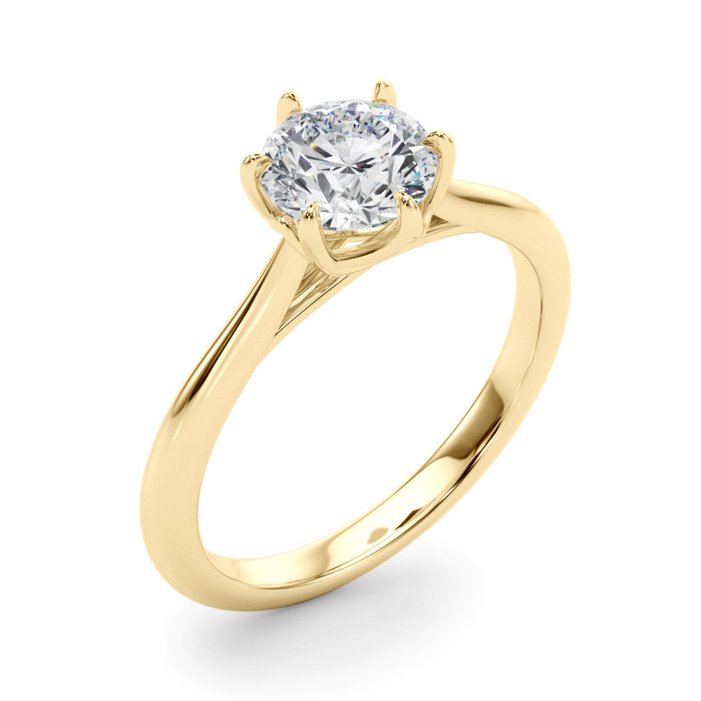 2 CT Round Three Stones Lab Grown Diamond Engagement Ring