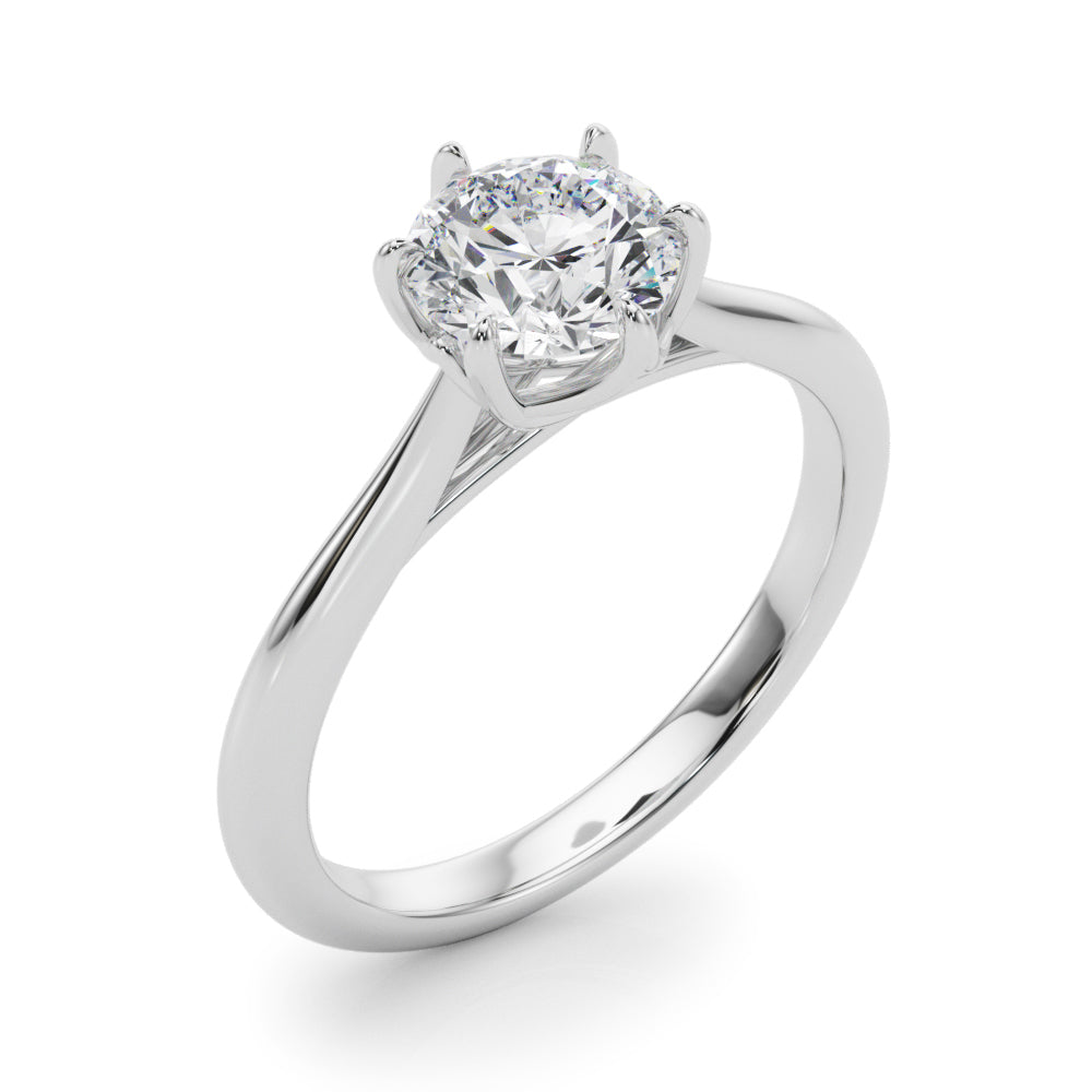 2 CT Round Three Stones Lab Grown Diamond Engagement Ring