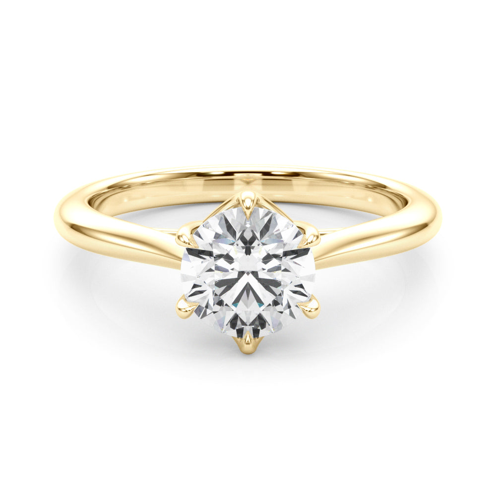 2 CT Round Three Stones Lab Grown Diamond Engagement Ring