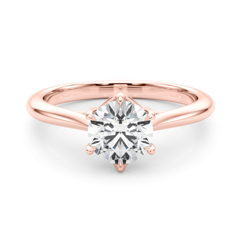 2 CT Round Three Stones Lab Grown Diamond Engagement Ring