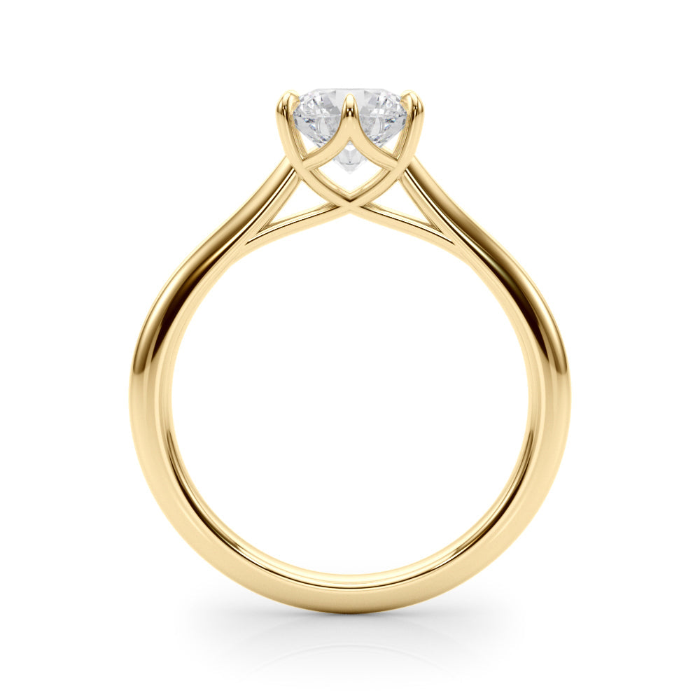 2 CT Round Three Stones Lab Grown Diamond Engagement Ring