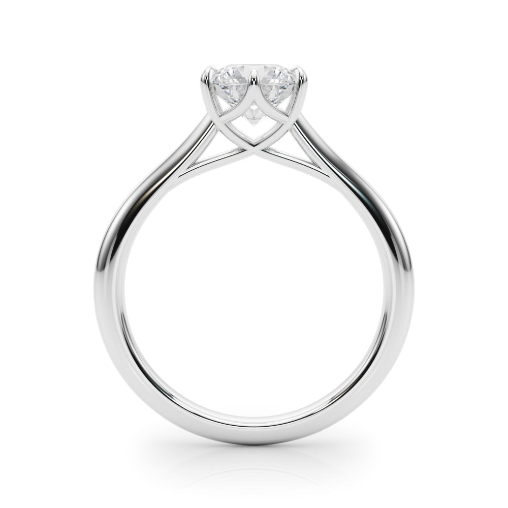 2 CT Round Three Stones Lab Grown Diamond Engagement Ring