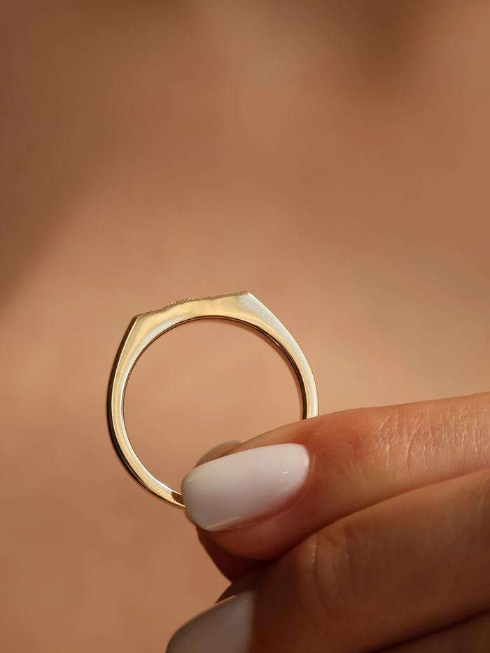 Marquise Cut Cluster Styled Lab Grown Wedding Band