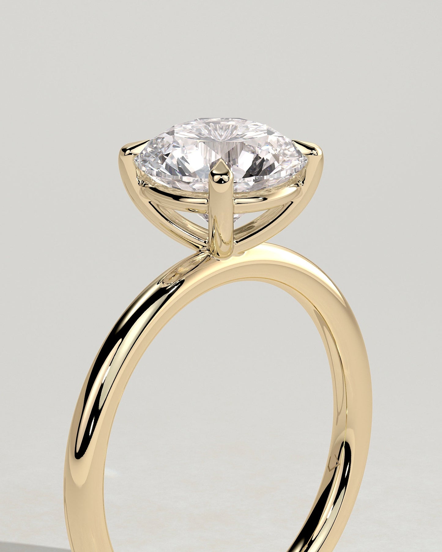 Round Halo, Pave & Split Shank Engagement Ring – 1.93 CT Lab Grown Diamond