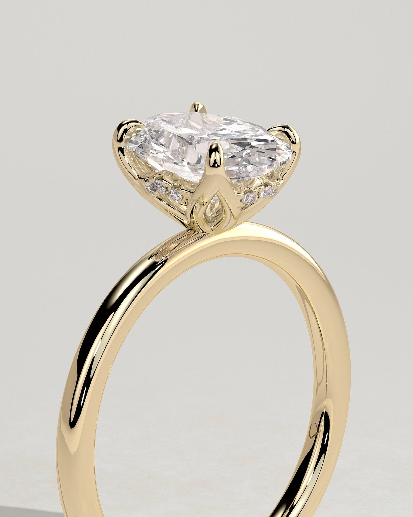Round Halo, Pave & Split Shank Engagement Ring – 1.93 CT Lab Grown Diamond