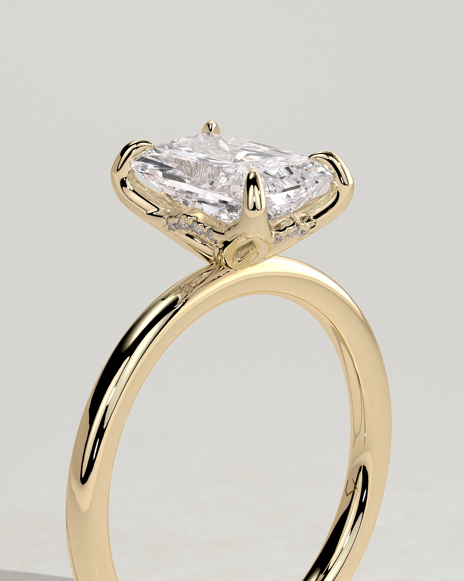 Round Halo, Pave & Split Shank Engagement Ring – 1.93 CT Lab Grown Diamond