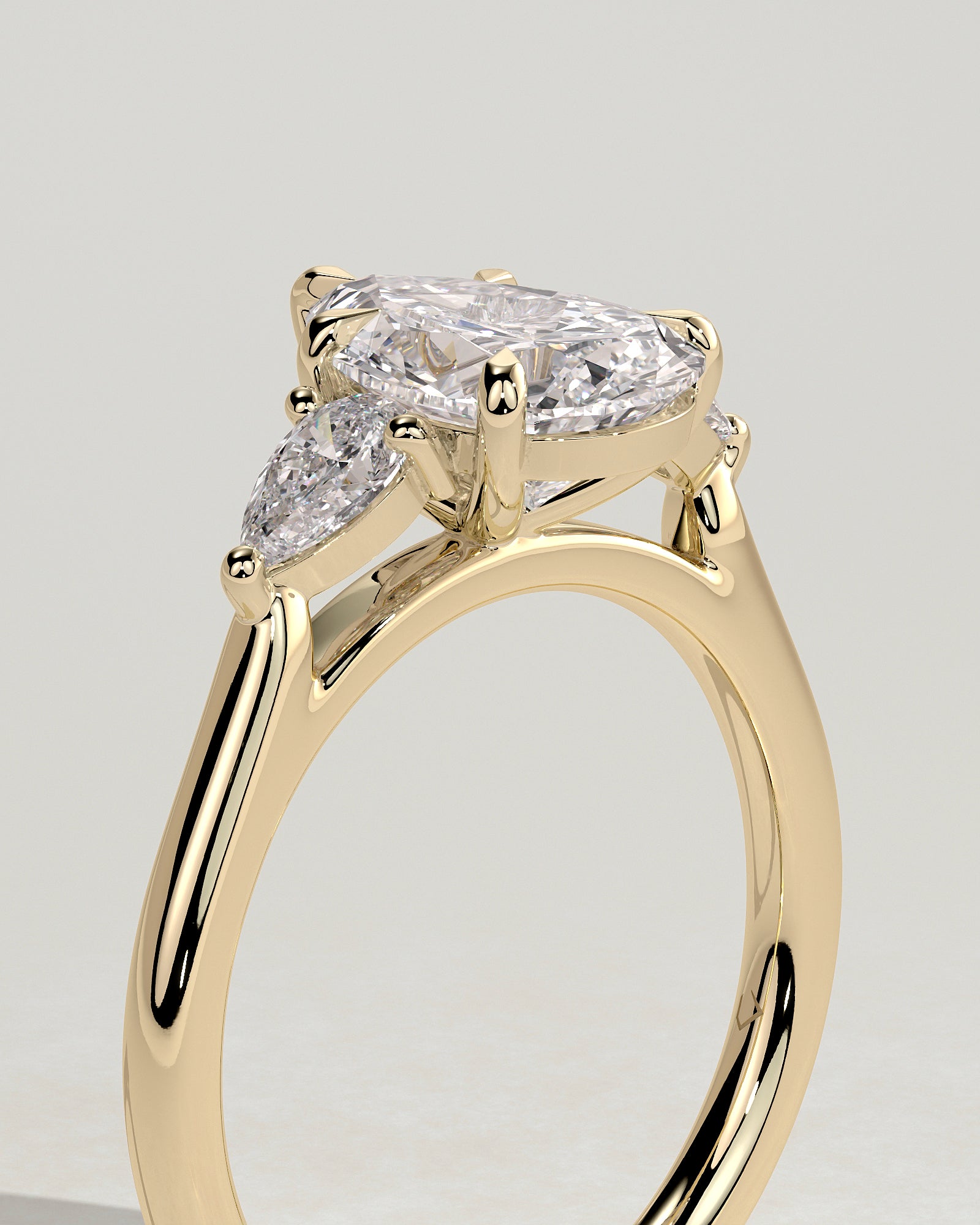 Round Halo, Pave & Split Shank Engagement Ring – 1.93 CT Lab Grown Diamond