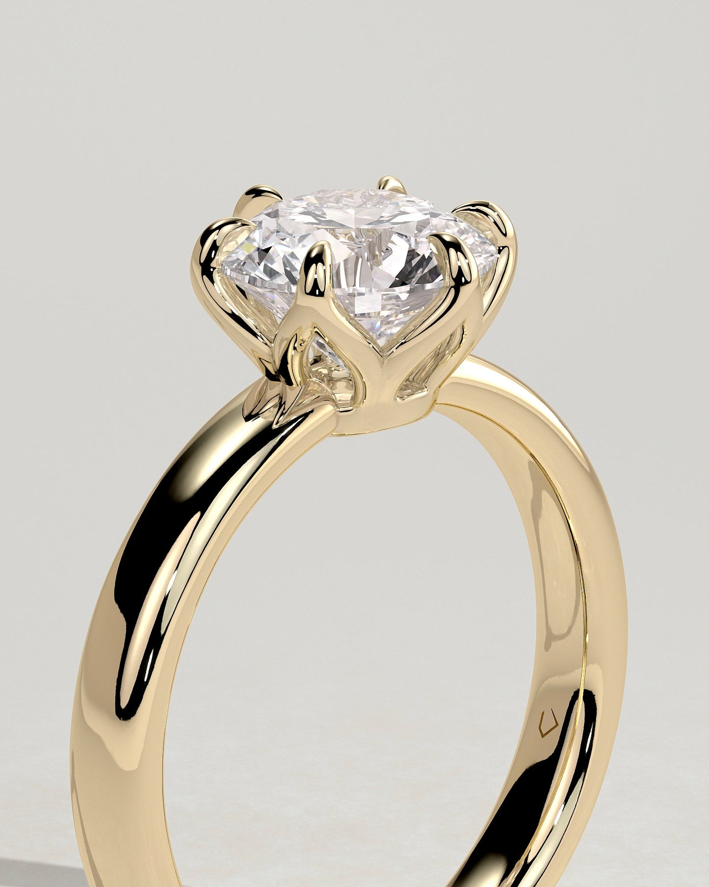 Round Halo, Pave & Split Shank Engagement Ring – 1.93 CT Lab Grown Diamond