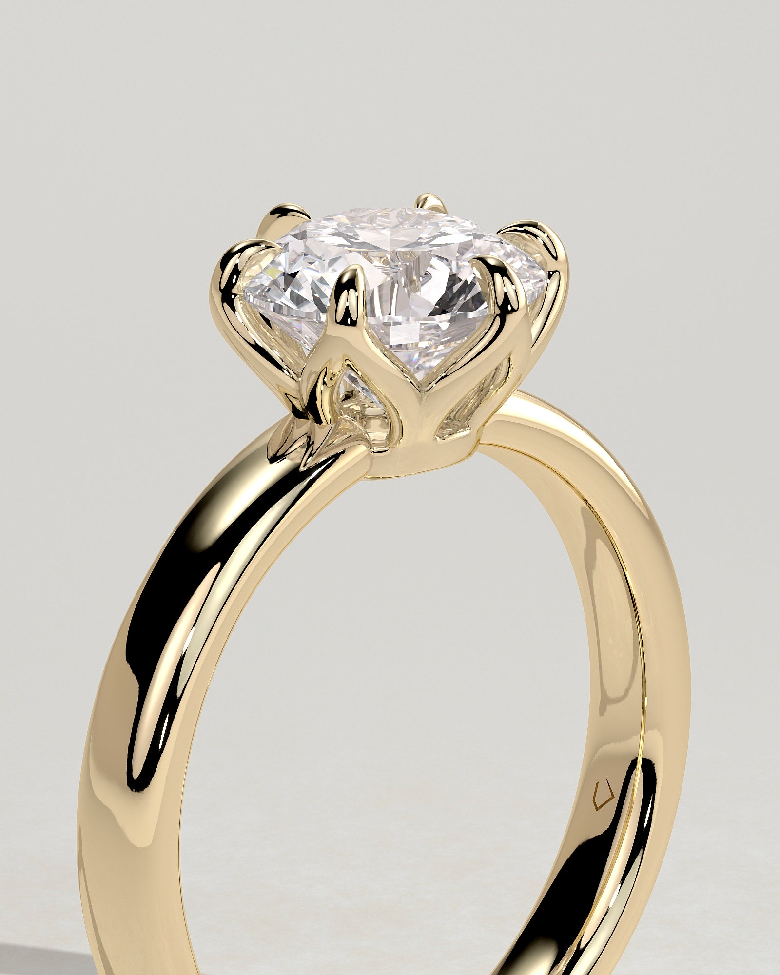 Round Halo, Pave & Split Shank Engagement Ring – 1.93 CT Lab Grown Diamond