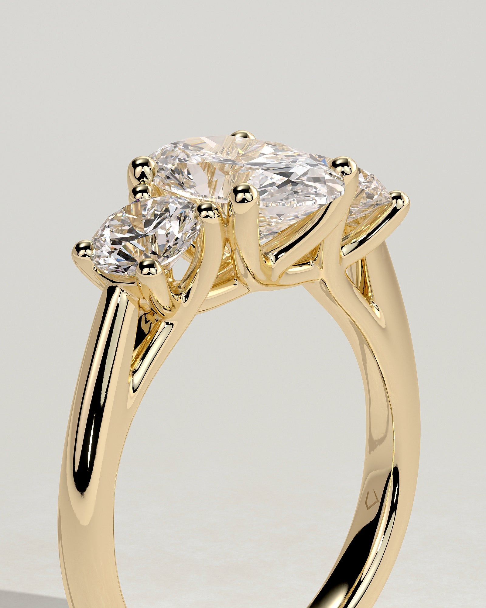 Round Halo, Pave & Split Shank Engagement Ring – 1.93 CT Lab Grown Diamond