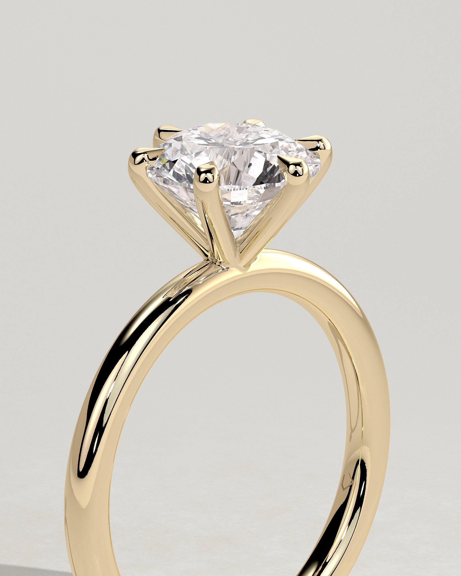 Round Halo, Pave & Split Shank Engagement Ring – 1.93 CT Lab Grown Diamond