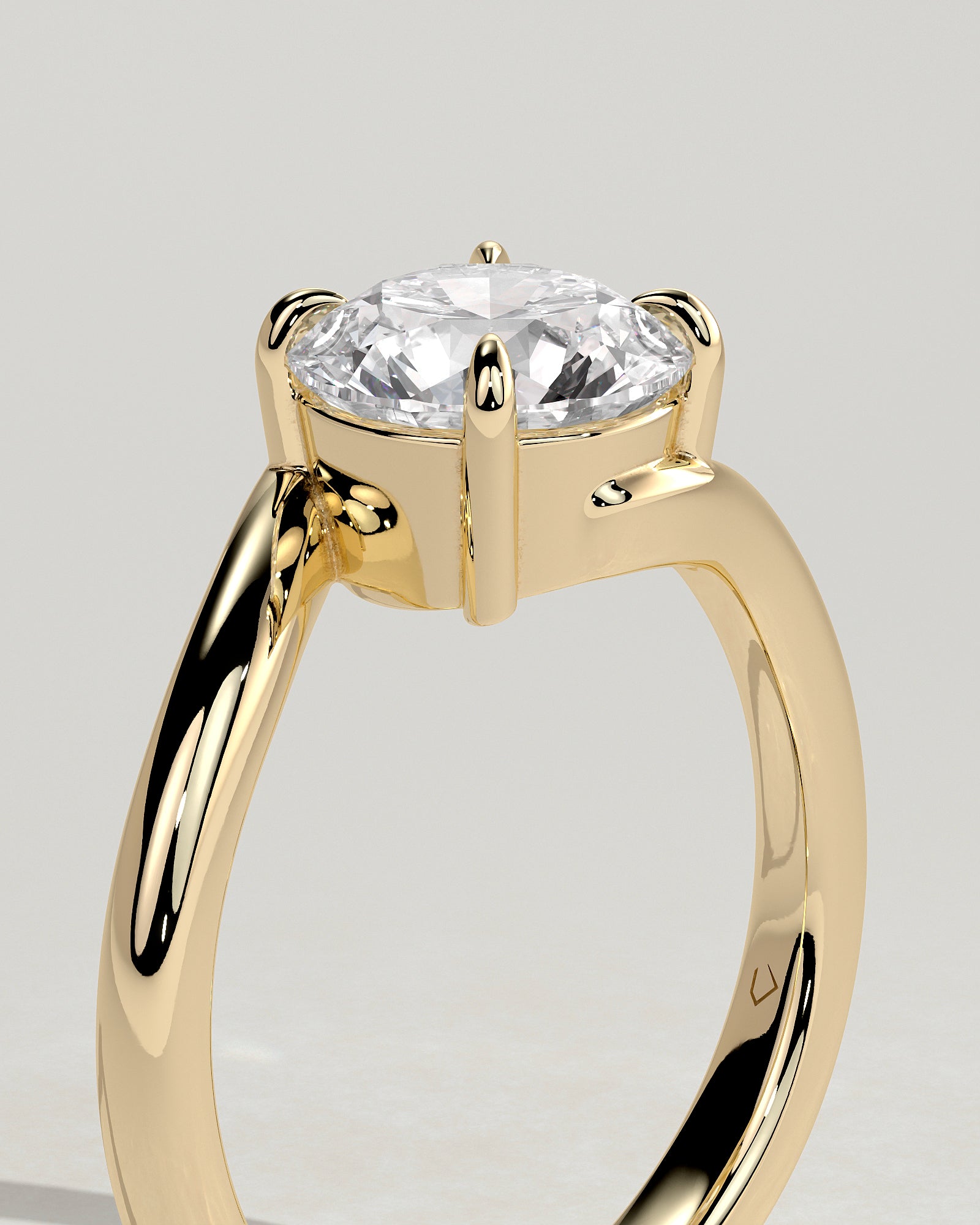 Round Halo, Pave & Split Shank Engagement Ring – 1.93 CT Lab Grown Diamond