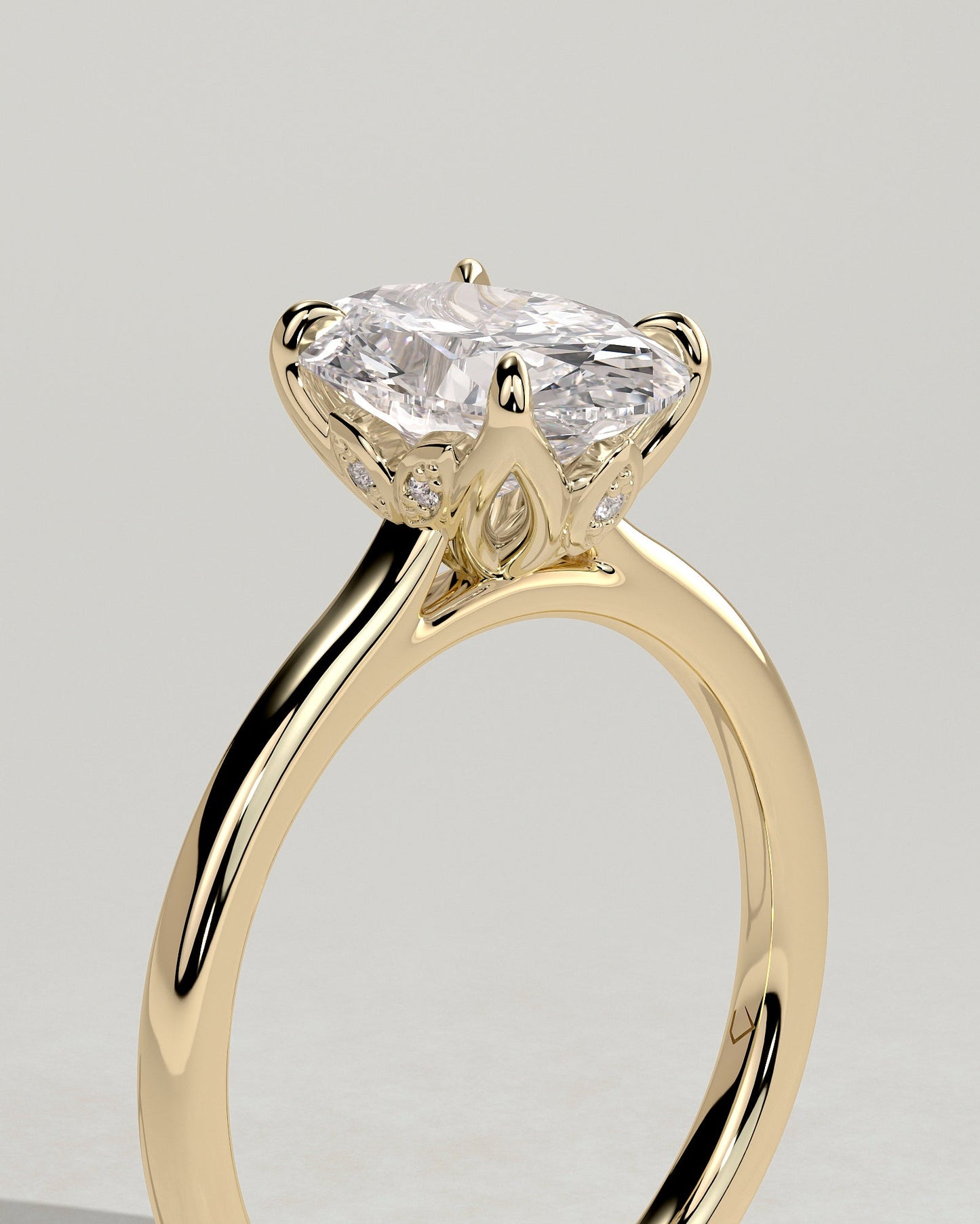 Round Halo, Pave & Split Shank Engagement Ring – 1.93 CT Lab Grown Diamond